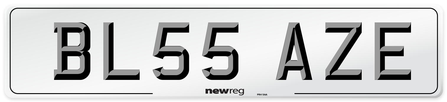 BL55 AZE Number Plate from New Reg